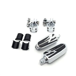 XHT(BC)- 1" 1 1/4" ENGINE GUARDS Flame Foot Pegs Clamps For Harley Sportster 883 1340