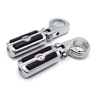XHT(BC)- 1 1/2" Highway Skull Foot Pegs P-Clamps For Harley Sportster 883 1340 XL1200