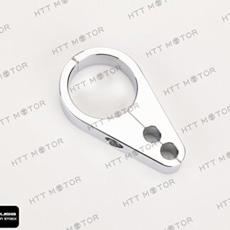 XHT(BC)- 1 1/4" Chrome Brake Clutch Alloy Cable Part Clamp Clip Bar For Harley Davidson
