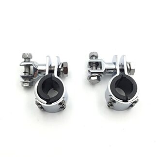 XHT(BC)- 1 1/4" Highway Flame Foot Pegs Clamps For VT750 Shadow 750 ACE VT1100 VTX