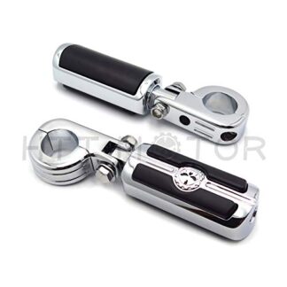 XHT(BC)- 1 1/4" Skull Foot Pegs Mount P-Clamps For GoldWing GL1800 GL1500 GL1100