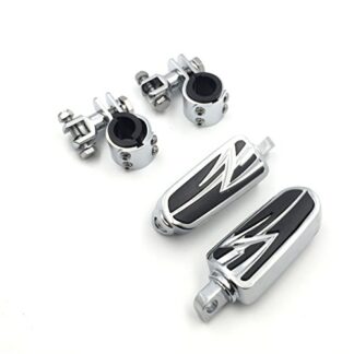 XHT(BC)- 1" Highway Flame Foot Pegs Clamps For GoldWing GL1800 GL1500 GL1100 GL1200