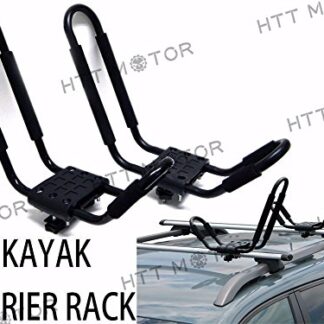XHT(BC)- 1 Pair Canoe Boat Kayak Roof Rack Car SUV Truck Top Mount Carrier J Cross Bar