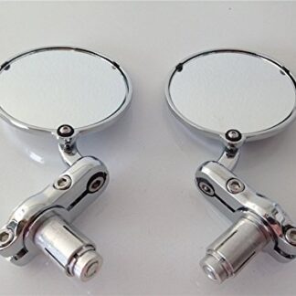 XHT(BC)- 1 inch Bar End Mirrors For Aprilia Vespa Kymco Piaagio Agusta Bmw Chrome