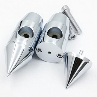 XHT(BC)- 1'' inch Spike Handlebar Risers for Harley Cruisers Choppers Metrics Victory CHROMED