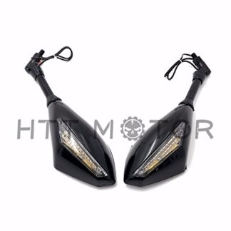XHT(BC)- 10mm Motorcycle LED Turn Signal Rearview Side Mirrors For Suzuki Cruiser