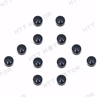 XHT(BC)- 12 Piece Black Cap Dress Kit Fit 99-06 Harley Softail & Dyna Primary Cover Bolt