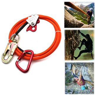 XHT(BC) 1/2" X 8' Steel Core Lanyard Kit Flipline Swivel Snap Hook Fixed Pin Rope Grab