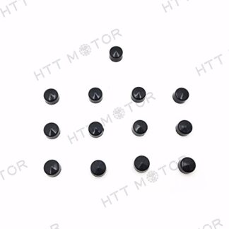 XHT(BC)- 13 Piece Black Cap Dress Kit Fit 07-15 Harley Softail & Dyna Primary Cover Bolt