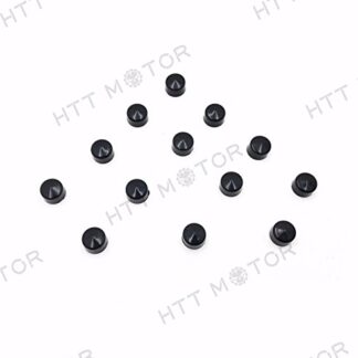 XHT(BC)- 13PCS Bolt Cap Topper Nut for Harley Softail&Dyna Primary Cover Kit Twin Cam Black