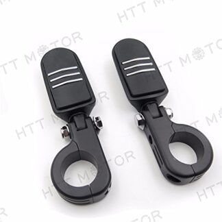 XHT(BC)- 1.5" Flame FootPegs P-Clamp mounting Bracket For YAMAHA Roadstar KAWASAKI VULCAN