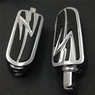 XHT(BC)- 1.5" Highway Flame Foot Pegs P Clamps For Harley Sportster 883 1340 XL1200