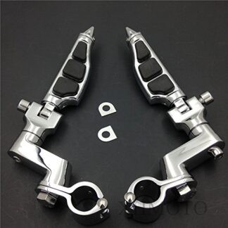 XHT(BC)- 1.5" Highway Radical Stiletto 4475 Foot Pegs Clamps For Harley Sportster Touring
