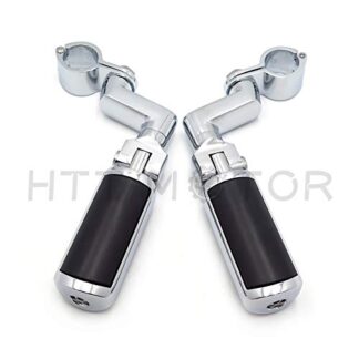 XHT(BC)- 1.5" Skull Rider Foot Pegs Clamps For VT750 VT1100 VTX1300 VTX1800 Magna