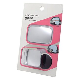 XHT(BC)- 2 Pack Car Blind Spot Side Mirror Stick On Glass Adjustable Safety Lens Mirror