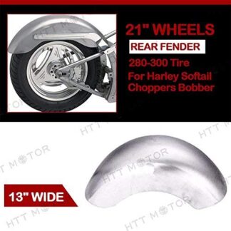 XHT(BC) 21" WHEELS 13" Wide Rear Fender 300mm tires Custom For Harley Softail Choppers