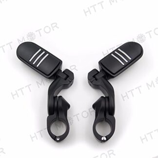 XHT(BC)- 2.5" Short Angled Adjustable FootPeg Kit For 1.25" Engine Guard Harley Road King