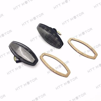 XHT(BC)- 2X Turn Signal Lights Blinker Marker For 1998-1999 Yamaha YZF-R1 Smoke