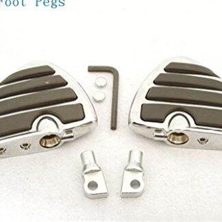 XHT(BC)- 4452 Iso Wing Dually Rear Footpegs For Harley Sportster Dyna Metric Cruisers