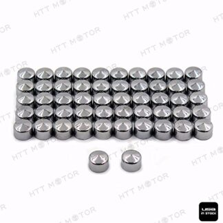 XHT(BC)- 52PCS Chrome Bolt Cap Topper Cover Nut for 2004-2015 Harley Sportster Engine