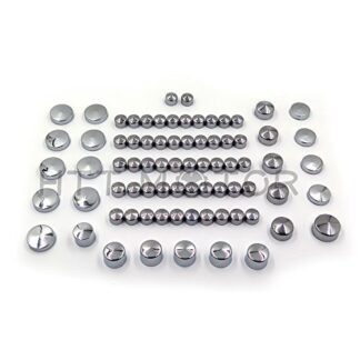 XHT(BC)- 77 Piece Chrome Caps Cover Kit for 04-15 Harley Sportster Engine & Misc Bolt Nut