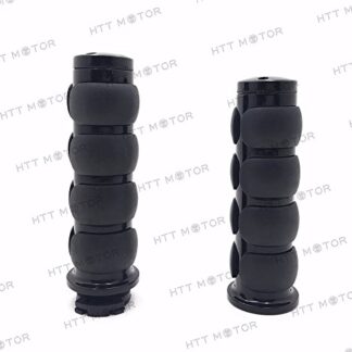 XHT(BC)- 7/8" 22mm Motorcycle Flat Handlebar Hand Grip & Throttle Twist Tube Black