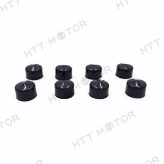 XHT(BC)- 8 Pcs Black Cap Dress Kit Fit 99-06 Harley Touring Push Rod Tappet Block Bolt