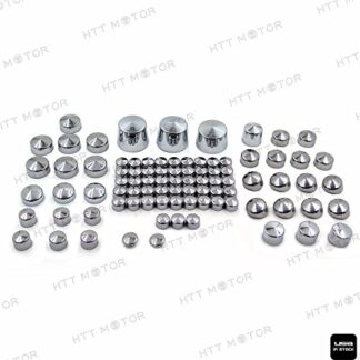 XHT(BC)- 87pc Chrome Bolt Cap Dress for 00-06 Harley Softail Engine & Misc Bolt Nut Cover