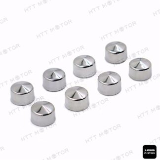 XHT(BC)- 8PCS Chrome Cap Dress Cover Fit 99-06 Harley Touring Push Rod Tappet Block Bolt