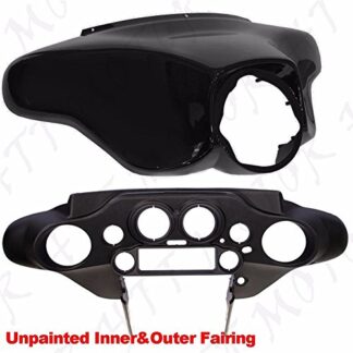 XHT(BC)- ABS Batwing Inner+Outer Fairing For 1996-2013 Harley Street Electra Glide Unpainted