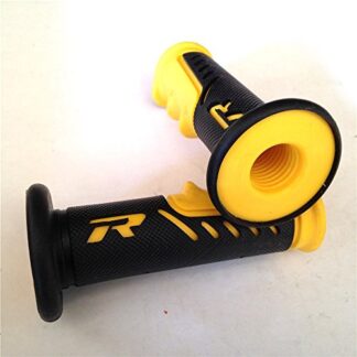 XHT(BC)- ATVs WATERCRAFTS"R" Engraved Gel Style Grips YELLOW QUAD YAMAHA KAWASAKI POLARIS SEADOO BOMBARDIER JET SKI FOREMAN RECON RINCON Brute Force Prairie BRUIN GRIZZLY KODIAK(7/8" BOTH SIDE)