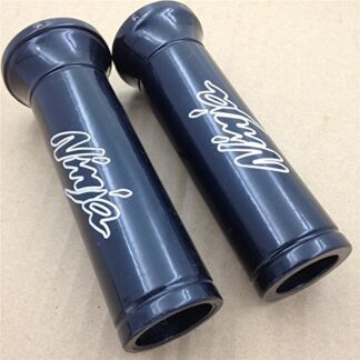 XHT(BC)- Billet 7/8''Inch Handlebar Grips Fit Kawasaki Ninja 250 500 600 636 Zx Black