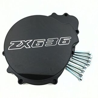 XHT(BC)- Billet Aluminum Motorcycle Engine Stator Cover For 2003-2004 Kawasaki ZX-6R ZX636 Black Left
