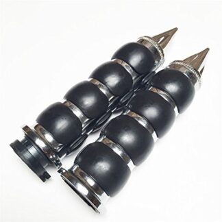 XHT(BC)- Billet Rubber 7/8" 22mm Spike Handlebar Grips For/Kawasaki/Yamaha/Suzuki GSXR 600 750 1000 Hayabusa (All Models and Years)