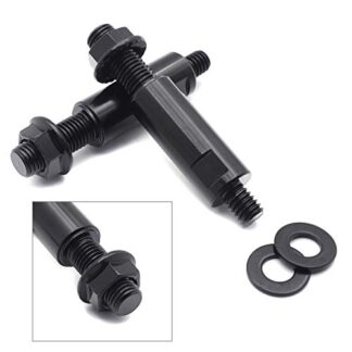 XHT(BC) Black 1-1/2" Clockwise Raised Mirror Adapters For Suzuki Kawasaki Indian Victory All Year