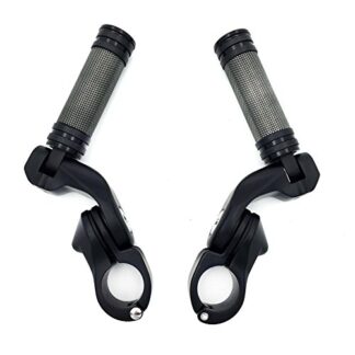 XHT(BC)- Black 2.5" Short Angled Adjustable Foot Peg Kit 1.25" For GoldWing/Yamaha V-STAR/Suzuki Intruder/Kawasaki Vulcan Engine Guard