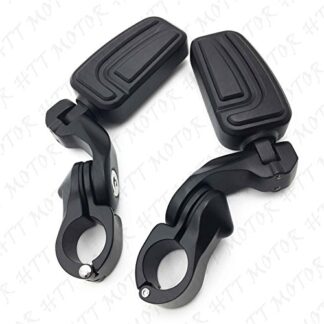 XHT(BC)- Black 2.5" Short Foot Peg Kit 1.25" Engine Guard For DLX600 Shadow VT600