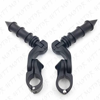 XHT(BC)- Black 2.5" Short Foot Peg Kit 1.25" Engine Guard For VT750 Shadow 750
