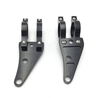 XHT(BC)-Black 35mm Turn Signal Clamps Headlight Mount Bracket Fork Ear Chopper Cafe Racer