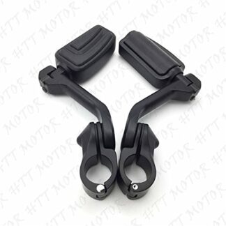 XHT(BC)- Black 5" Long Foot Peg Kit 1.25" Engine Guard For DLX600 Shadow VT600