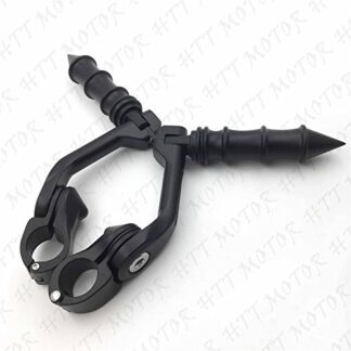 XHT(BC)- Black 5" Long Foot Peg Kit 1.25" Engine Guard For GoldWing GL1100