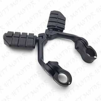 XHT(BC)- Black 5" Long Foot Peg Kit 1.25" Engine Guard For Valkyrie 1800 2004