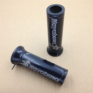 XHT(BC)- Black Billet Aluminum grips Hand Grips"Hayabusa" Engraved 7/8" 22mm For Suzuki GSXR GSX-R 1300 R GSX1300R Hayabusa 1982 and later