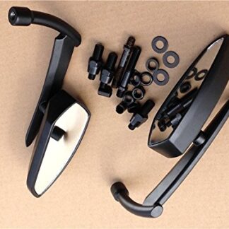 XHT(BC)- Black Blade Mirrors For Kawasaki Vulcan Rebel Shadow Yamaha R1 R6 Cruiser