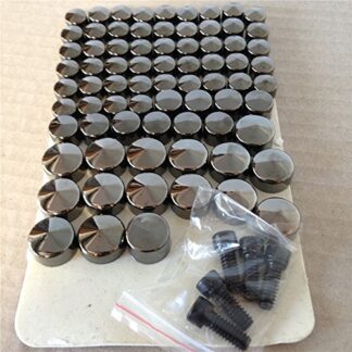 XHT(BC)- Black Bolts Toppers Caps for 2007 2008 2009 2010 2011 2012 2013 Harley FLT FLH