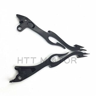 XHT(BC)- Black Brake Clutch Flame Hand Levers Fit For Suzuki Intruder 800 1400 1500