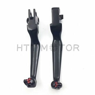 XHT(BC)- Black Brake Clutch Lever Fit Harley Sportster Softail Flstc Heritage Fxdwg Dyna