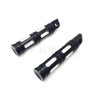 XHT(BC)- Black CNC Footpegs for Harley Touring Sportster Softail Electra Glide Rider