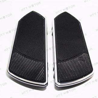 XHT(BC)- Black CNC Front Rider Floorboards Set For Harley Touring Softail 1984-2015 Parts