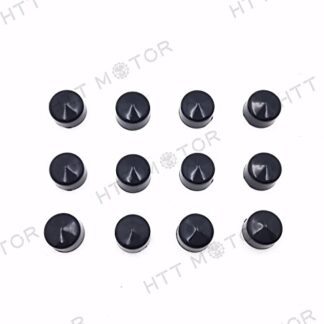 XHT(BC)- Black Cap Dress Kit Fit 99-06 Harley Softail & Dyna Primary Cover Bolt 12 Piece